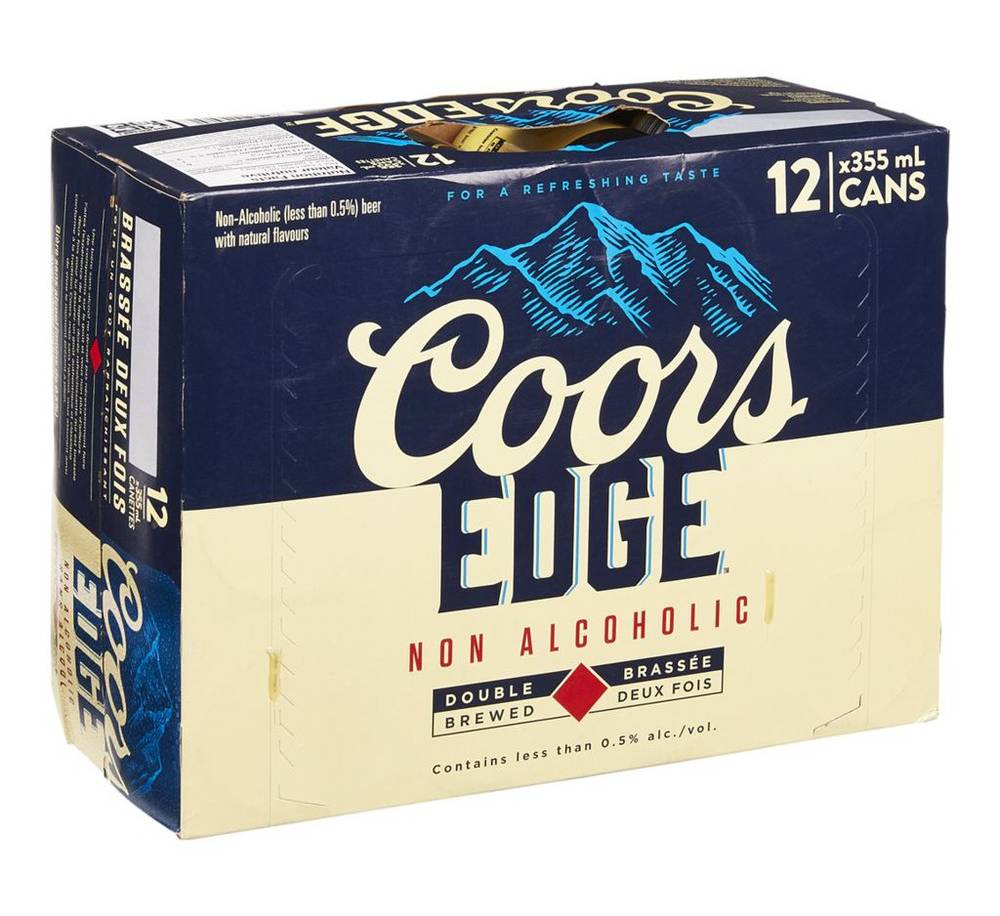 Coors Edge Non Alcoholic Beer (12 x 355 ml)
