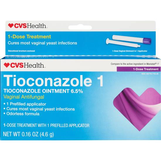 CVS Health Tioconazole 1 Ointment, 0.16 OZ