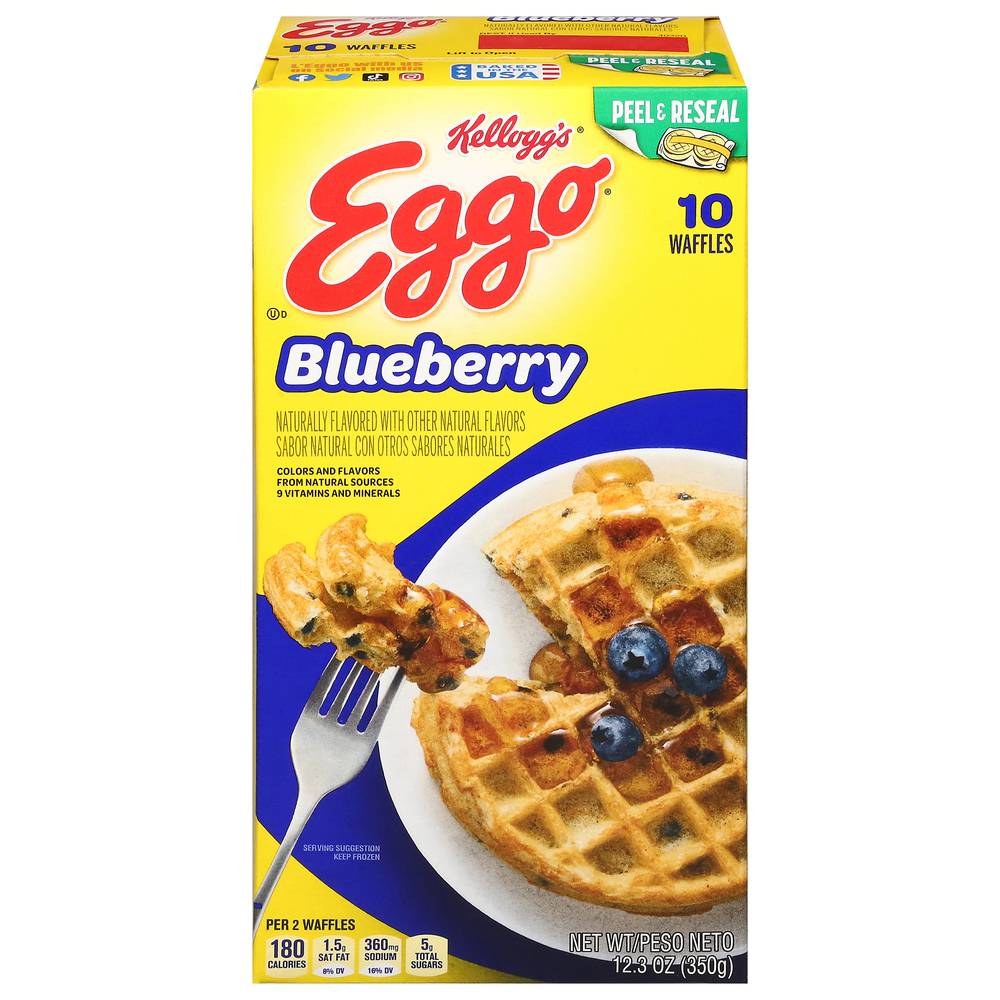 Eggo Kellogg's Blueberry Waffles (10 ct)