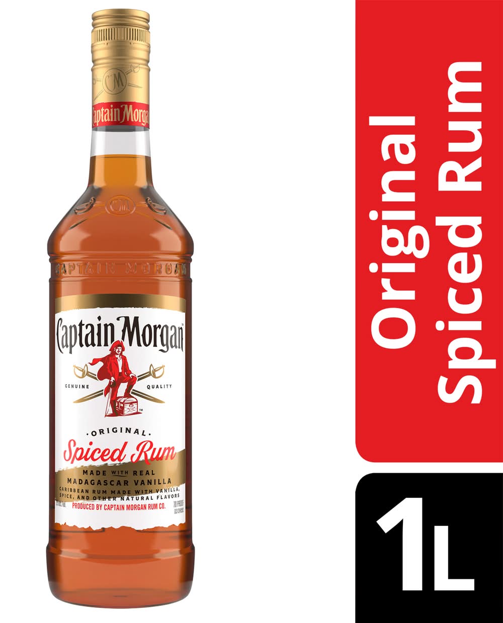 Captain Morgan Premium Original Spiced Rum (1 L)