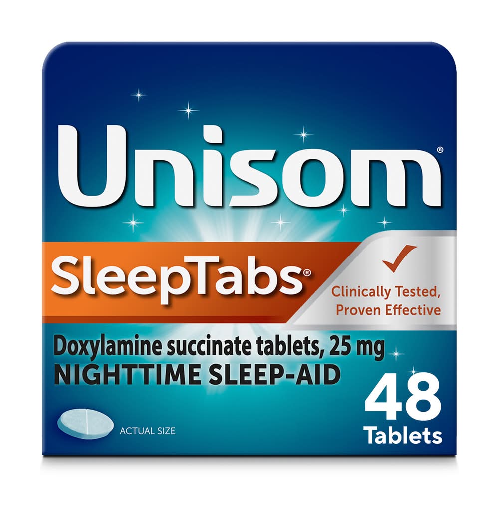 Unisom Nighttime Sleep Aid 25 mg Tablets (48 ct)
