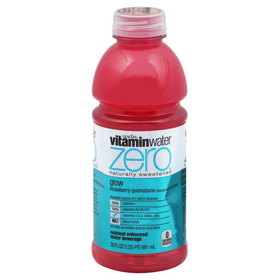 Glacéau Vitaminwater Zero Glow Strawberry Guanabana Water (20 fl oz)