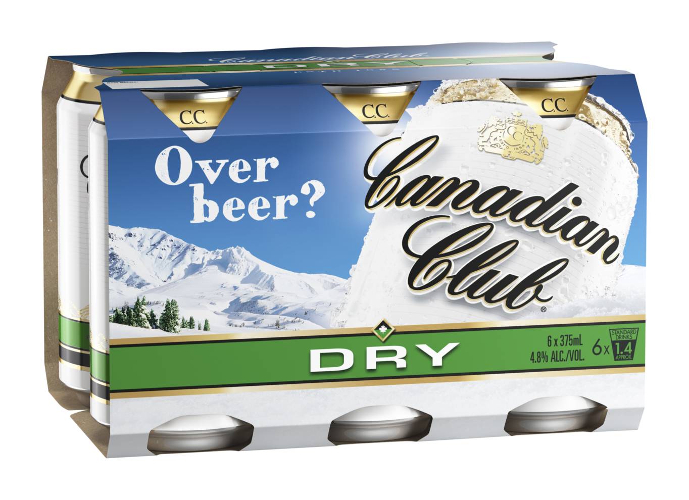 Canadian Club Whisky & Dry Cans 6x375mL