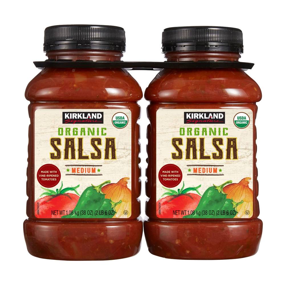 Kirkland Signature Organic Medium Salsa (2 x 38 oz)