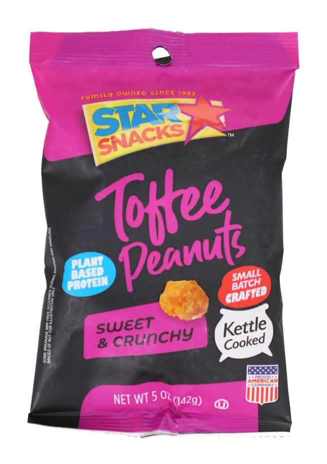 Star Snacks Kettle Cooked Toffee Peanuts, 1-ct.