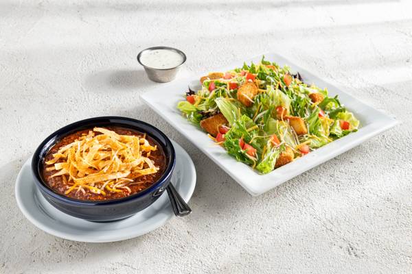 Chili & House Salad