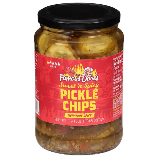 Famous Dave's Mild Signature Spicy Sweet 'N Spicy Pickle Chips