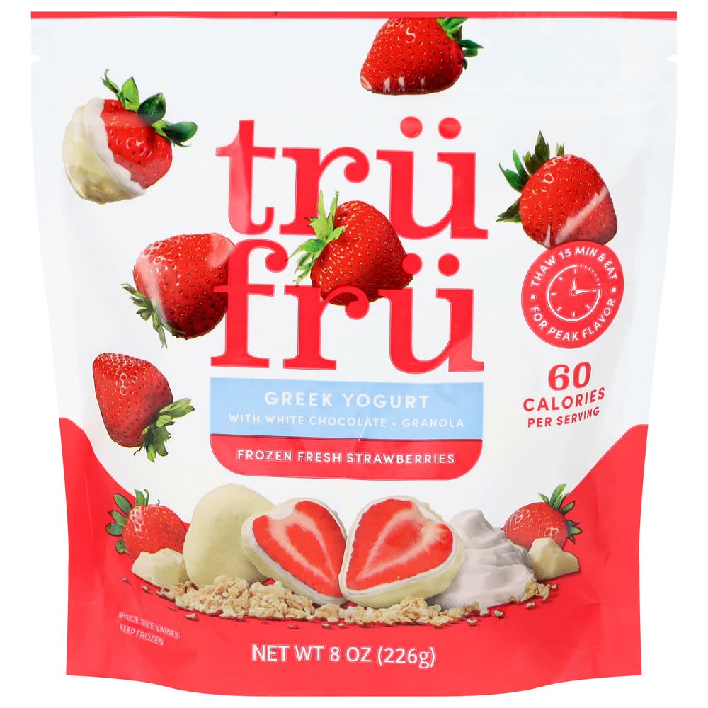 Trü Frü Greek Yogurt With White Chocolate + Granola, Strawberries (8 oz)