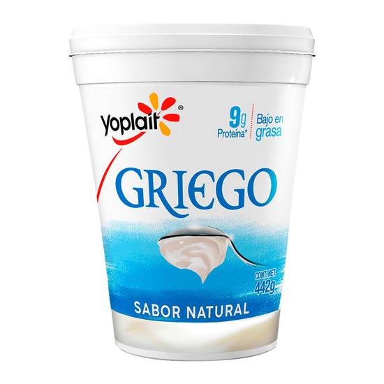 Yoplait yoghurt griego natural bajo en grasa