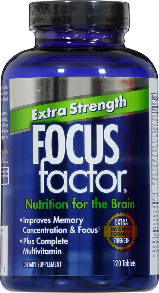 Focus Factor Extra Strength Brain Supplement Tablets (120 ct)