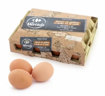 Huevos Frescos Carrefour El Mercado 12 ud.