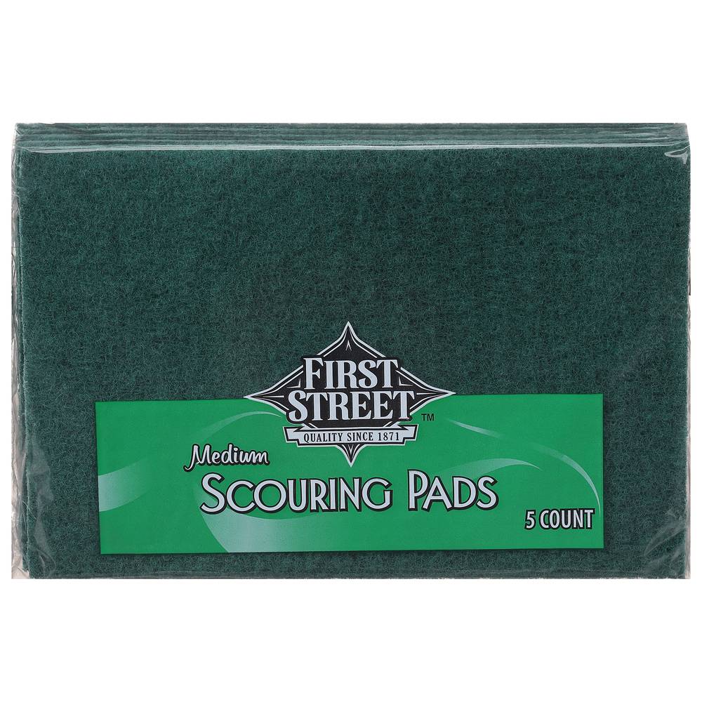 First Street Scouring Pad, Medium (5 ct)