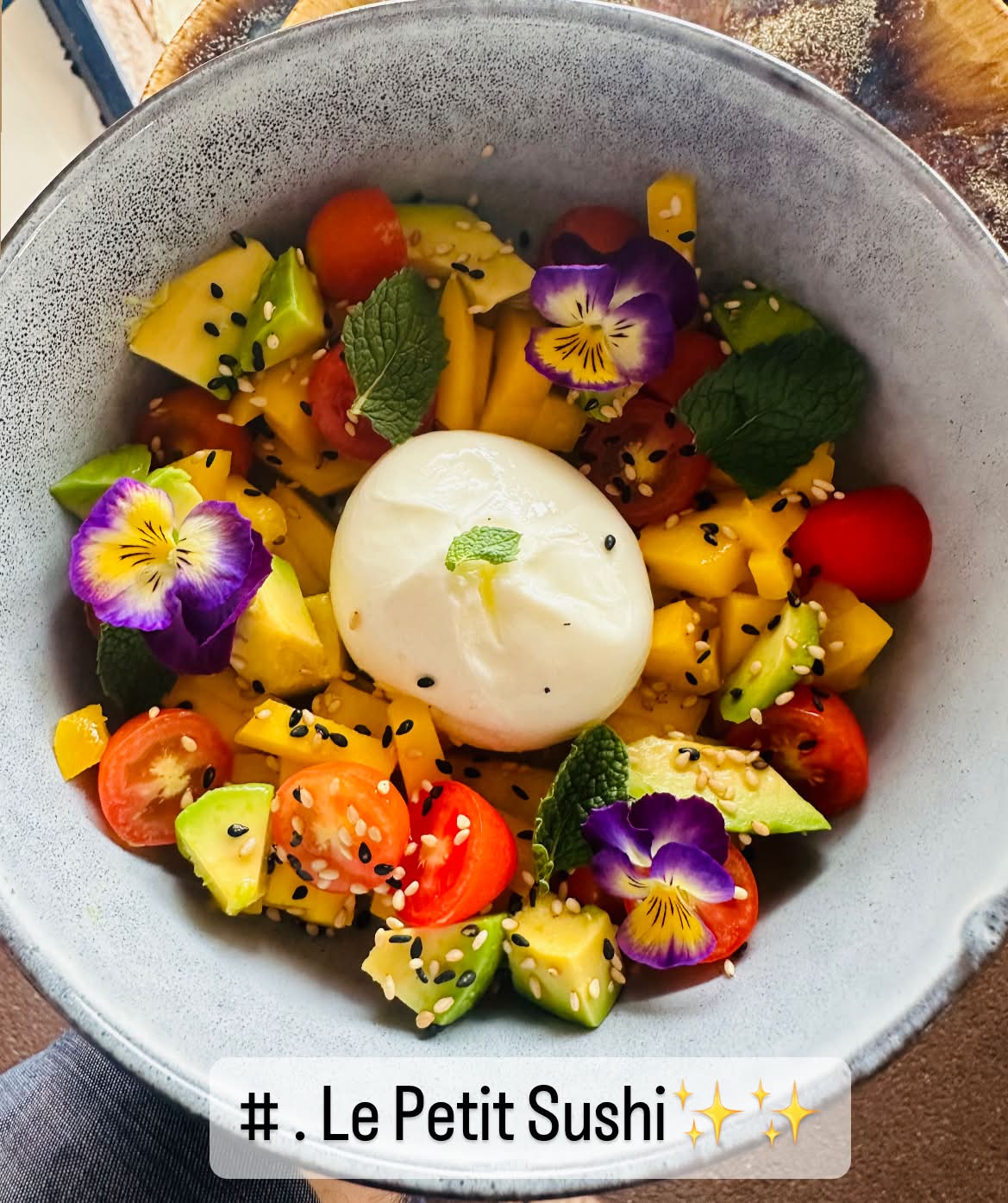 Burrata mango