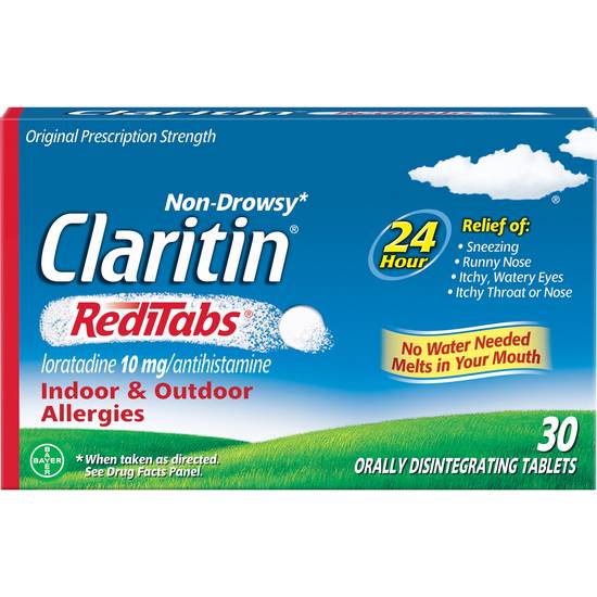 Claritin RediTabs 24hr Non-Drowsy Allergy Relief Orally Disintegrating Tablets, 30CT