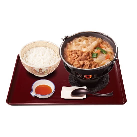 牛・胡麻麻辣湯鍋定食（ごはんミニ）Sesame-Flavored Beef Mala Hotpot Combo (Rice S)