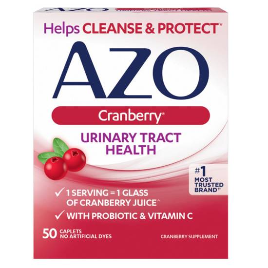 AZO Cranberry Urinary Tract Health, Dietary Supplement, Tablets, 50ct