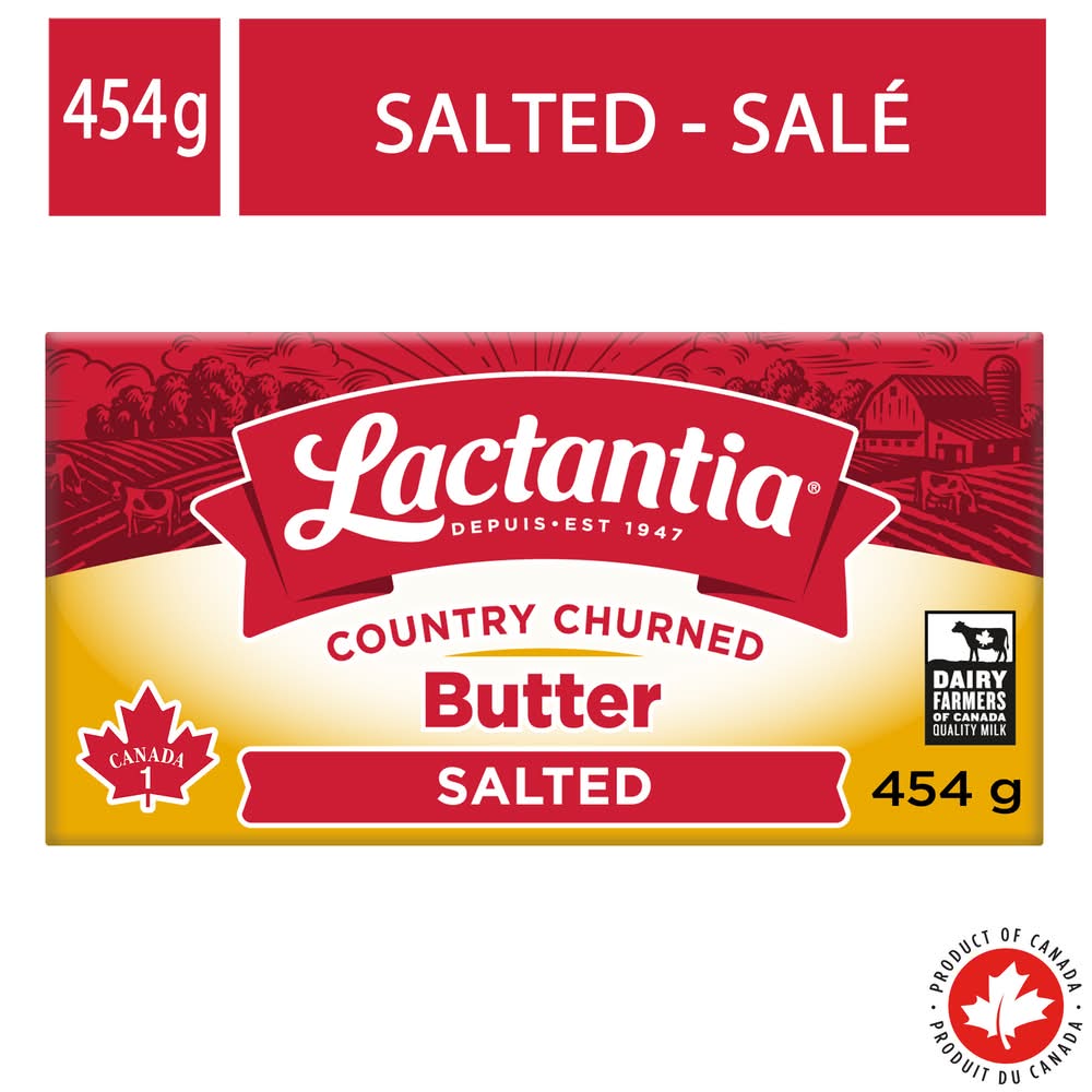 Lactantia Country Churned Butter, Salted (454 g)