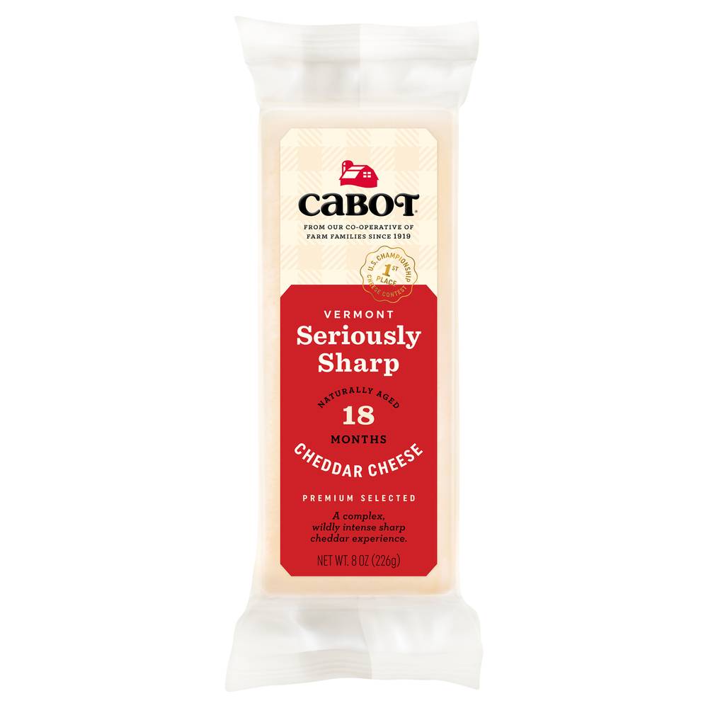 Cabot Vermont Seriously Sharp Cheddar Cheese