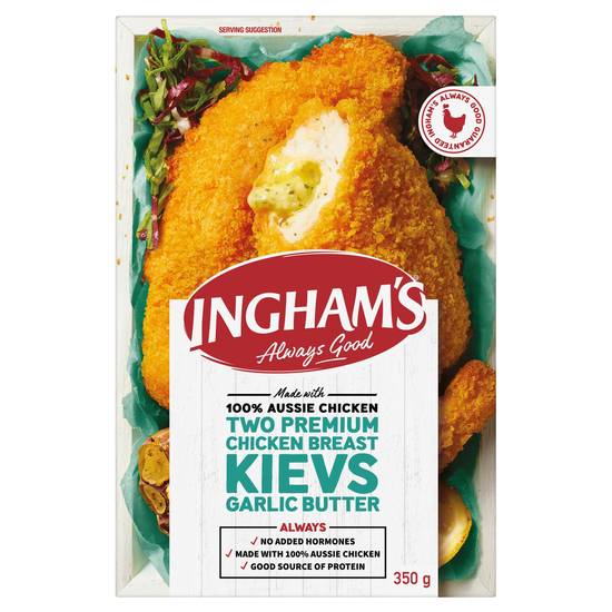 Ingham's Crumbed Chicken Kiev Garlic Butter 350g