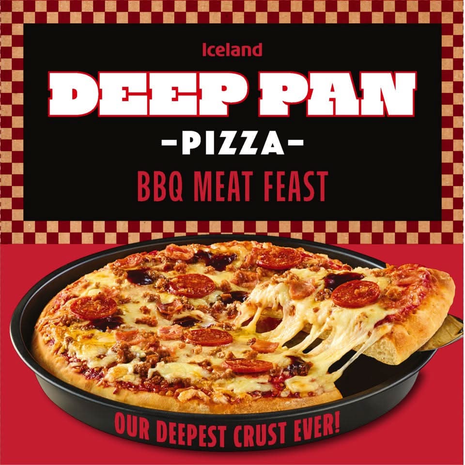 Iceland Deep Pan Bbq Meat Feast Pizza (430g)
