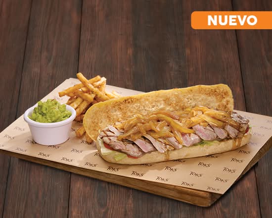 Philly de Arrachera al Parmesano