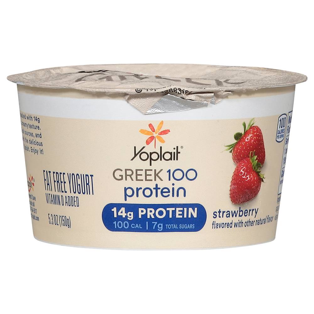 Yoplait Greek 100 Protein Strawberry Yogurt (5.3 oz)