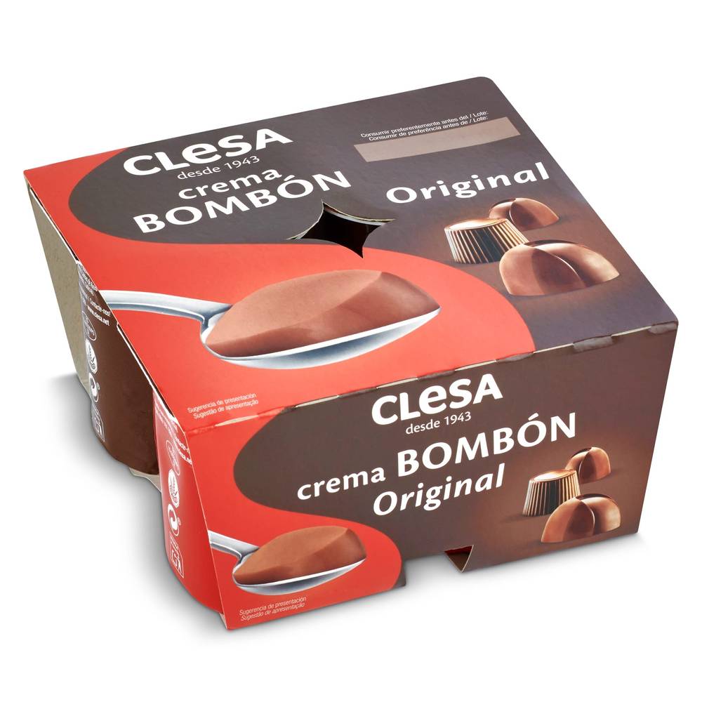 Crema Bombón Original Clesa Pack 4 X 125 G