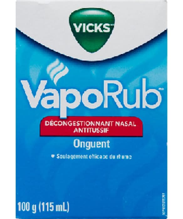 Vicks Vaporub Nasal Decongestant Cough Suppressant Ointment (115 ml)