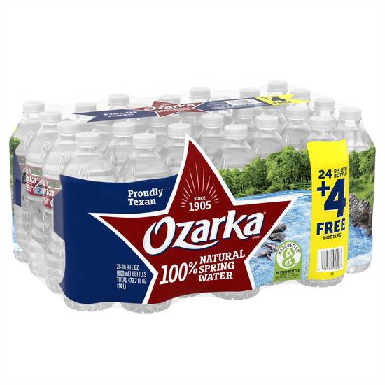 Ozarka Natural Spring Water (28 x 16.9 fl oz)