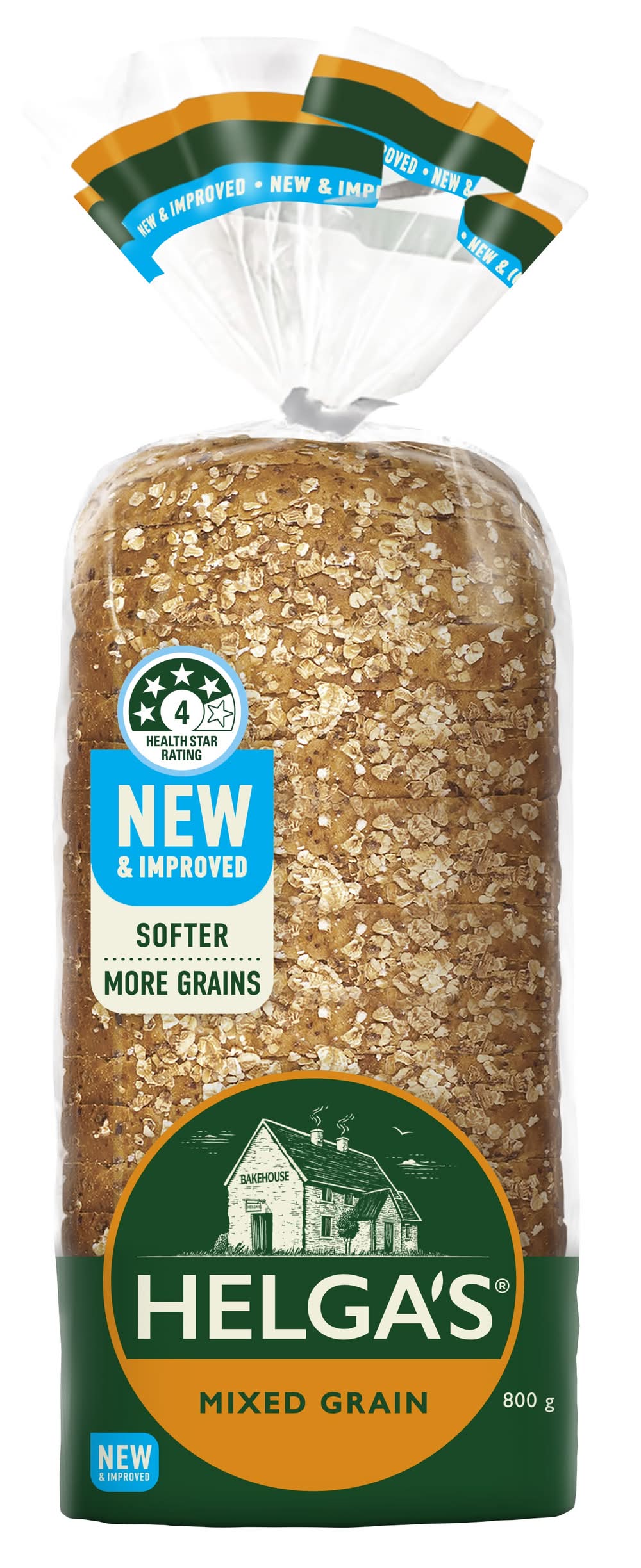 Helga's Mixed Grain Bread Loaf 800g