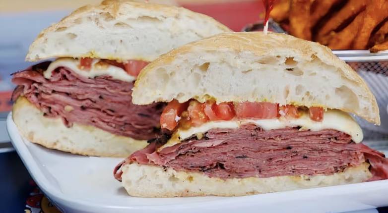 Hot Pastrami Sandwich