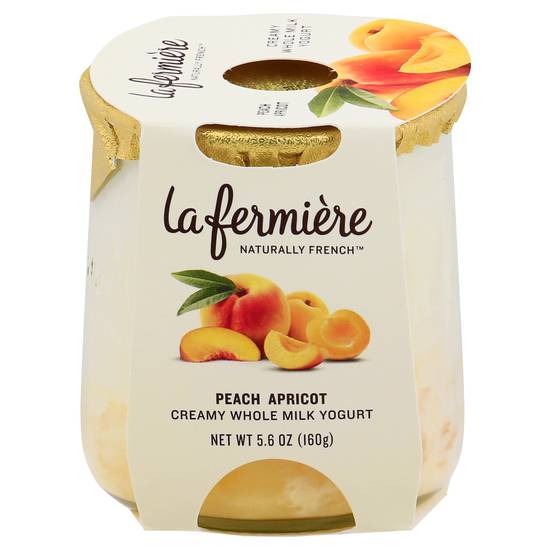 La Fermière Naturally French Creamy Whole Milk Yogurt (peach-apricot )