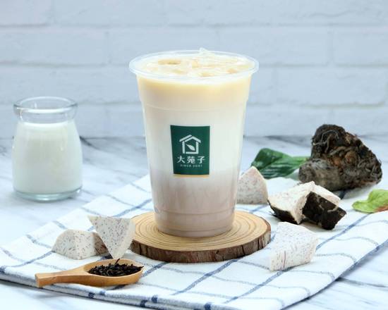 許慶良芋頭鮮奶綠-大杯  Taro Green Tea Latte-Large