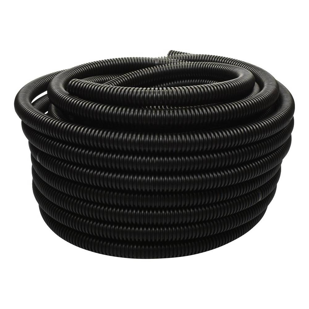 Poliflex tricapa negro para exteriores 1/2 pulgada rollo con 20 metros