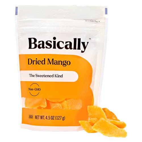 Basically Amazing Dried Sweetened Mango (4.5oz count)