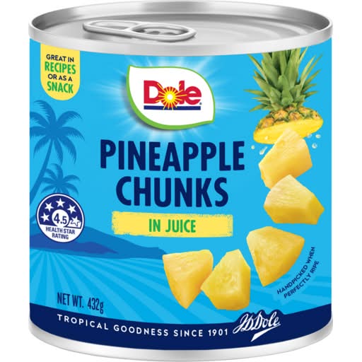 Dole Pineapple Chunks in Juice (432g)