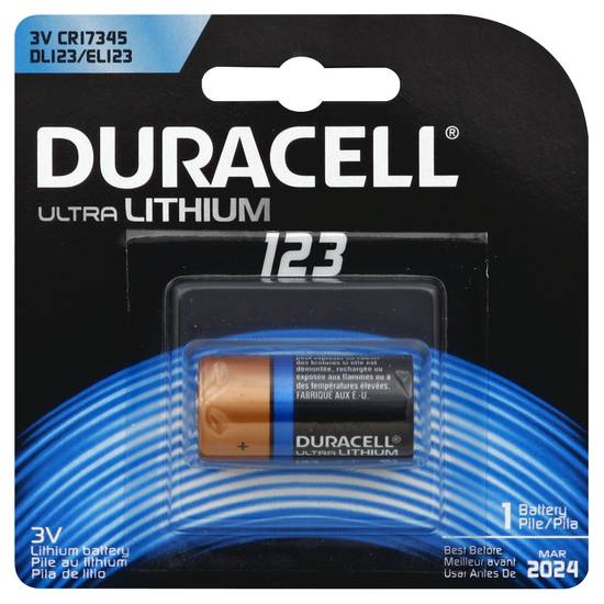 Duracell 123 3v Lithium Battery
