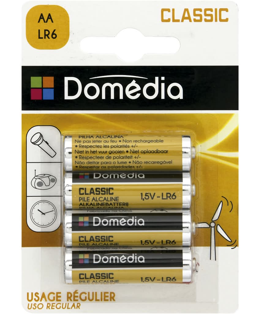 Domédia - Pilha alcalina classic lr6x4