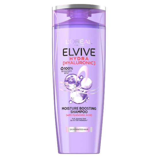 L'oreal Elvive Hydra Hyaluronic Acid Shampoo 300ml Moisturising For Dehydrated Hair