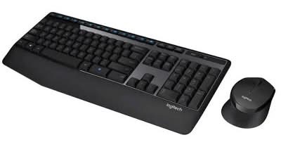 Logitech Mk345 Bluetooth Keyboard, Black