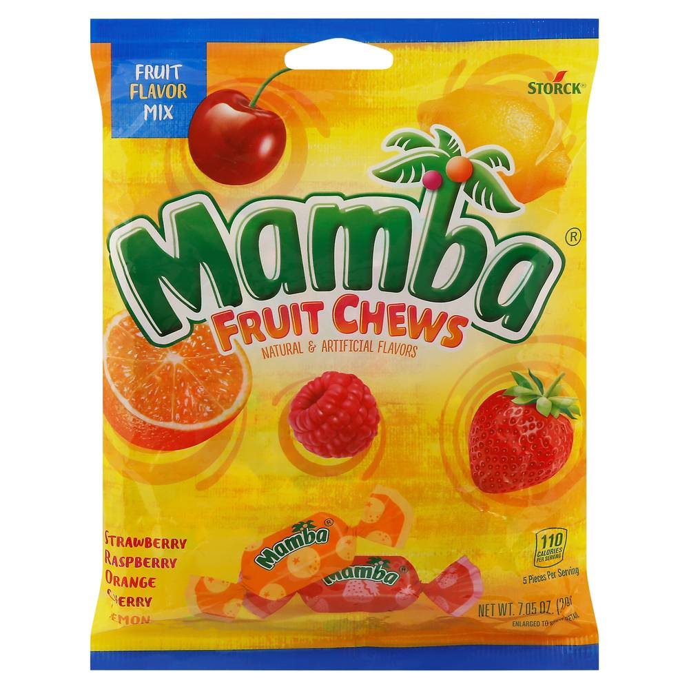 Mamba Variety Fruit Flavor Mix Chews (7.1 oz)