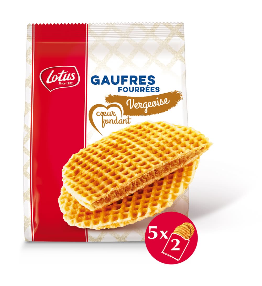 Lotus - Gaufres fourrées cœur fondant, vergeoise (10)