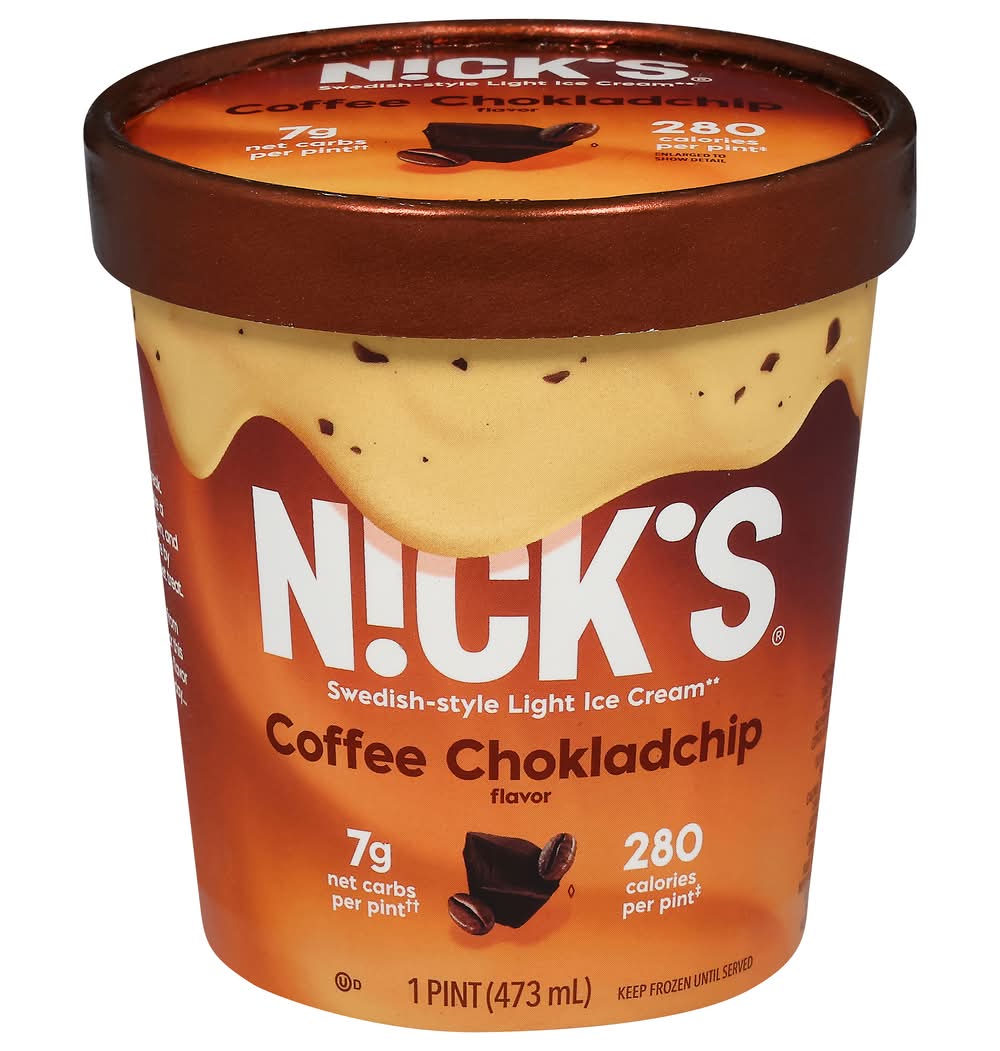 Nick's Ice Cream, Coffee Chokladchip (1 lbs)