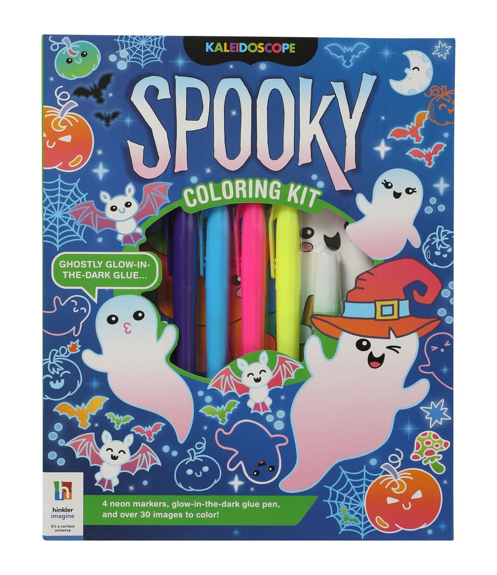 Kaleidoscope Spooky Coloring Book Kit