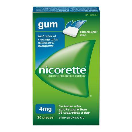 Nicorette Gum (4mg ex chill mint 30)