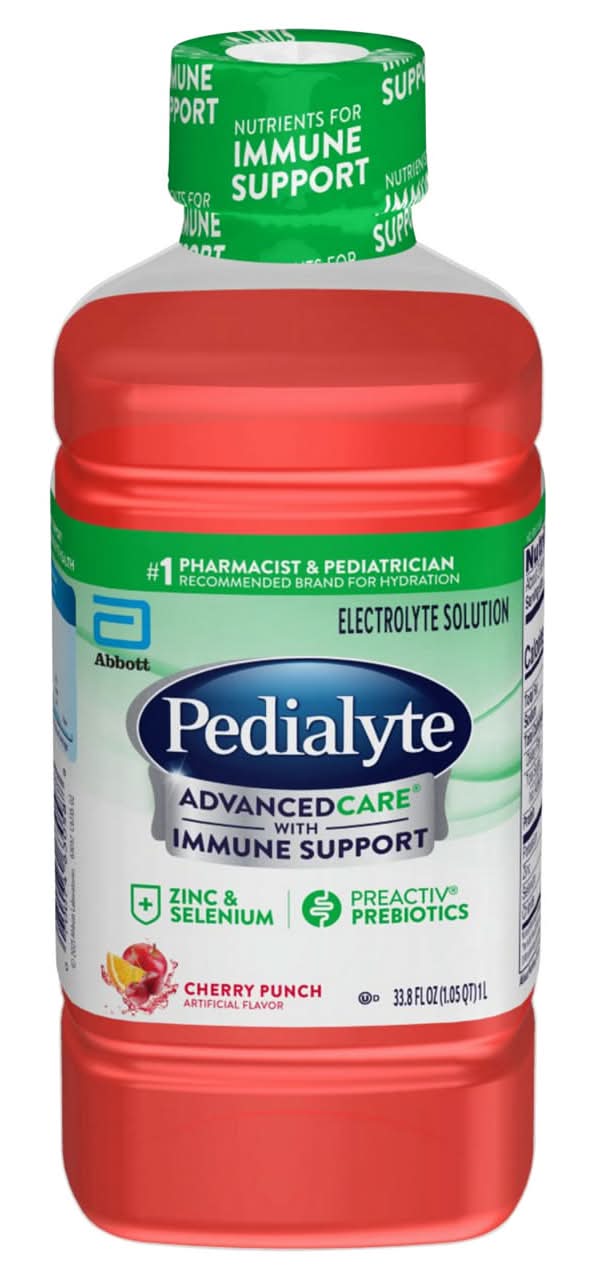 Pedialyte AdvancedCare Electrolyte Solution, Cherry Punch