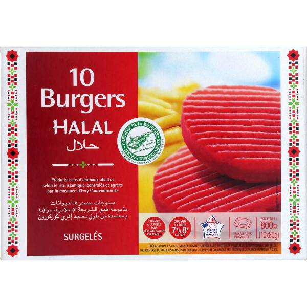 Burger halal Générique standard 800g