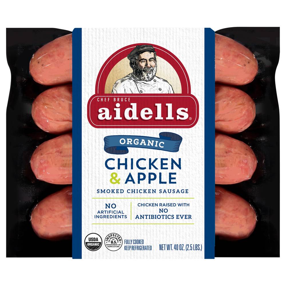 Aidells Chicken and Apple Smoked Organic Chicken Sausage