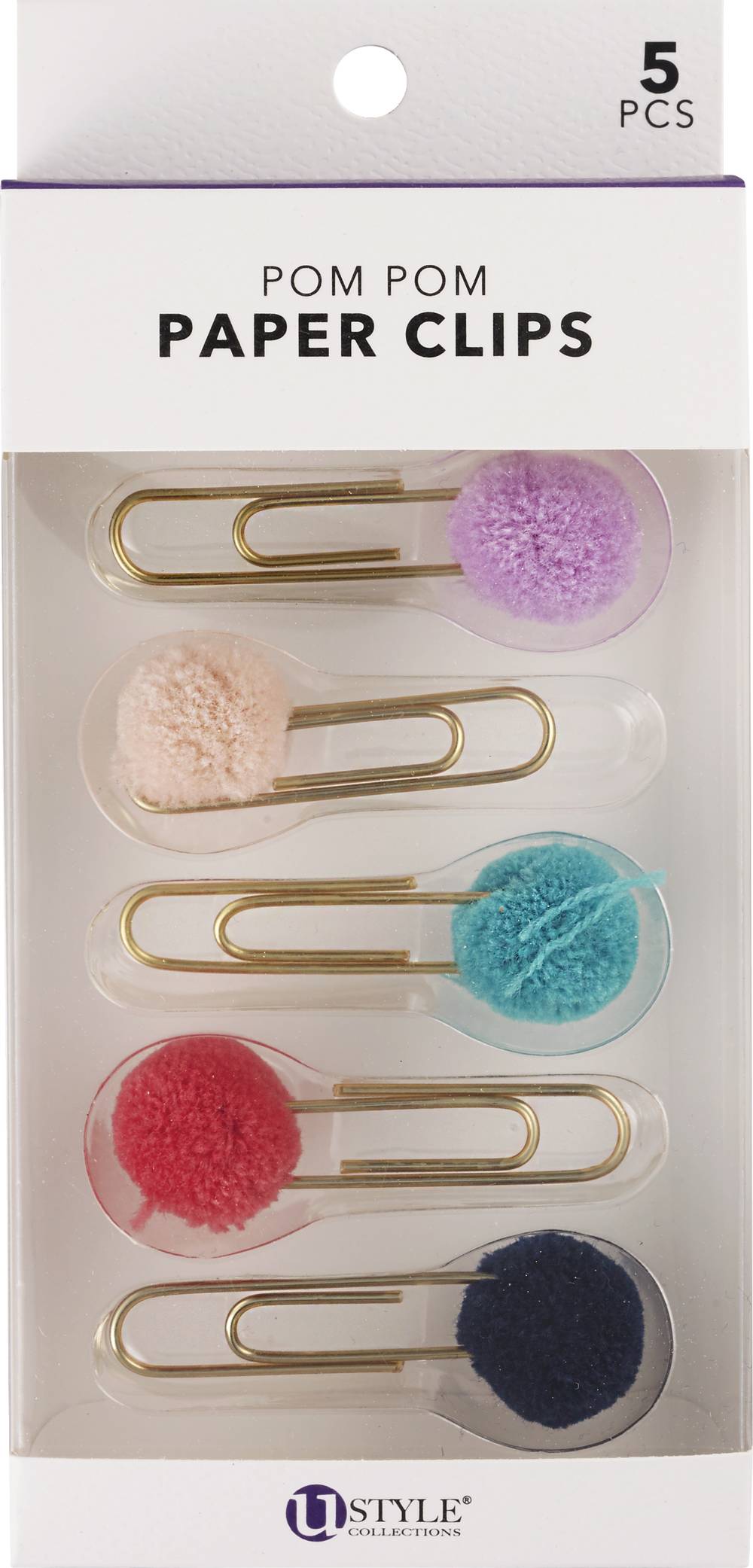 U Style Collections Pom Pom Paper Clips (assorted)