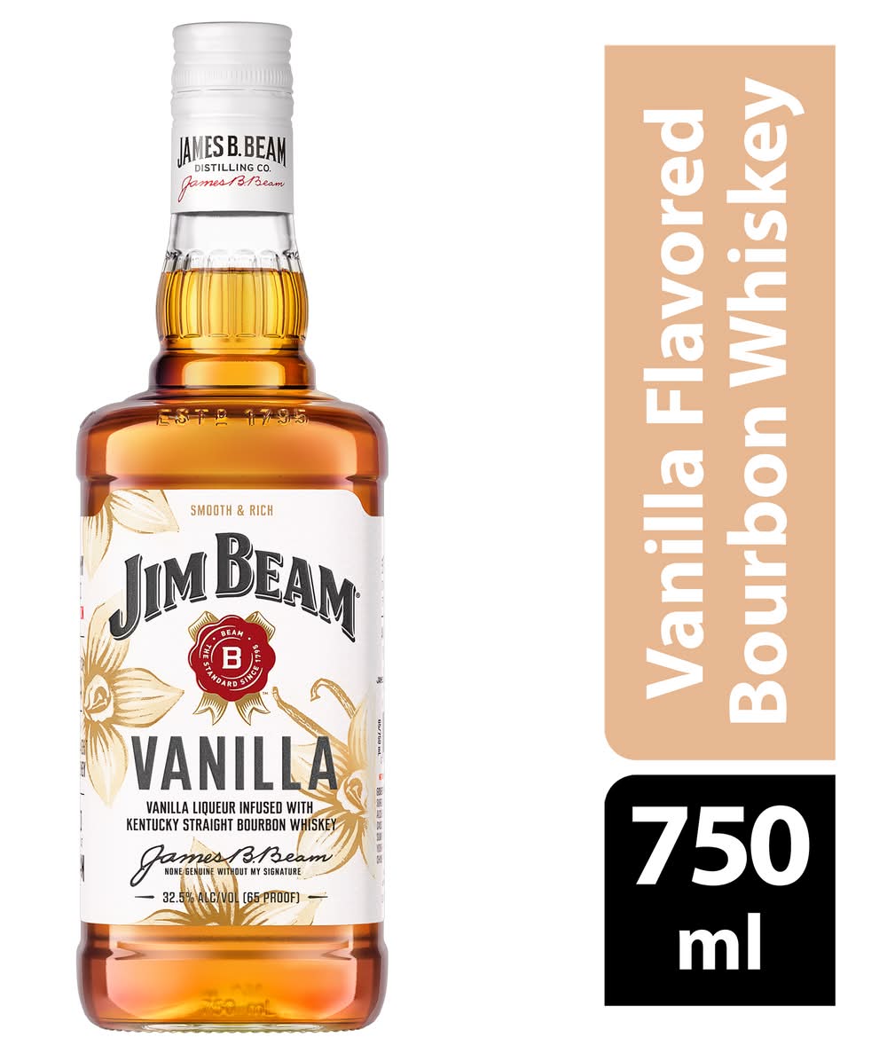 Jim Beam Kentucky Straight Bourbon Whiskey, Vanilla (750 ml)
